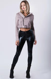 CROPPED SCUBA MOTORCYCLE JACKET