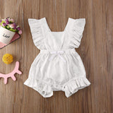 0-24 Months  Newborn Baby Girl Flower Clothes Long Sleeve Lace Romper Dress One-Pieces Outfit - shopwishi 