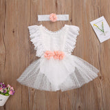 0-24 Months  Newborn Baby Girl Flower Clothes Long Sleeve Lace Romper Dress One-Pieces Outfit - shopwishi 