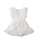 0-24 Months  Newborn Baby Girl Flower Clothes Long Sleeve Lace Romper Dress One-Pieces Outfit - shopwishi 