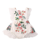 0-24 Months  Newborn Baby Girl Flower Clothes Long Sleeve Lace Romper Dress One-Pieces Outfit - shopwishi 