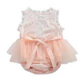 0-24 Months  Newborn Baby Girl Flower Clothes Long Sleeve Lace Romper Dress One-Pieces Outfit - shopwishi 