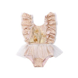 0-24 Months  Newborn Baby Girl Flower Clothes Long Sleeve Lace Romper Dress One-Pieces Outfit - shopwishi 