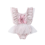 0-24 Months  Newborn Baby Girl Flower Clothes Long Sleeve Lace Romper Dress One-Pieces Outfit - shopwishi 