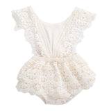 0-24 Months  Newborn Baby Girl Flower Clothes Long Sleeve Lace Romper Dress One-Pieces Outfit - shopwishi 