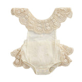 0-24 Months  Newborn Baby Girl Flower Clothes Long Sleeve Lace Romper Dress One-Pieces Outfit - shopwishi 