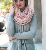 Ultra-Soft Light Pink Chunky Infinity Scarf