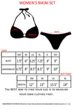 Women's Juniors Ruffled Camo Bikini Set Swimwear Made in the USA