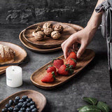 Wooden Oval Serving Dishes