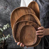 Wooden Oval Serving Dishes