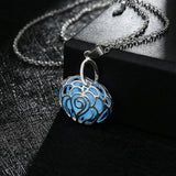 Glow in the Dark Necklace in 18K White Gold Plated