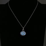 Glow in the Dark Necklace in 18K White Gold Plated