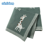 Baby Blankets Newborn Bebes Swaddle Wrap Cotton Knitted Infantil