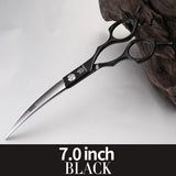 Fenice Professional Symmetrical Handle 6.5 Inch Curved Animal Grooming Scissors