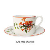 The American Dinnerware Set Azalea Bone China Steak Plate Soup Plate