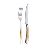 Kitchen Tableware Gold Cutlery Set Stainless Steel Cutlery Set Gold Fork
