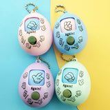 Family Game Rock Paper Scissors Play Toy Keychain Scissor Paper Stone Toys Key Chain Egg Key Ring Rock Paper Scissors