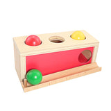 Baby Wood Montessori Materials Knocking Ball Box Toys for Children
