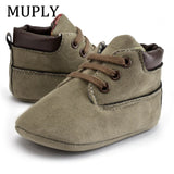 New Spring / Autumn Infant Baby Boy Soft Sole PU Leather First Walkers Crib Shoes 0-18 Months Non-Slip Footwear Crib Shoes