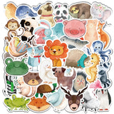 Mix Styles Anime Stickers Cute Cartoon Animal Neon Light Butterfly DIY Sticker Decals for Laptop Car Luggage Bicycle Guitar Toys