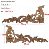 VZLX Unique Natural Floral Wood Carved Wooden Figurines