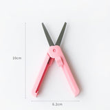 Deli Stationery Student Portable Child Safety Scissors Round Head Hand Pocket Diy Tape Cutter Stationery Scissors Craft Scissors