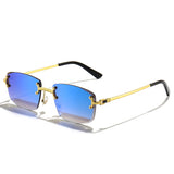 HBK 2021-2022 New Fashion Luxury Frameless Sun Glasses Rimless Sunglasses