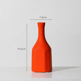 Orange Yellow Blue Nordic Ceramic Dried Flower Vase Decoration