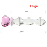Pink Hippocampus Glass Dildo Realistic Sex Adults Toys