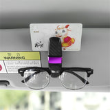 Car Accessories Interior Car Glasses Case Auto Sun Visor Glasses Holder Sunglasses Clip Card Holder Eyeglasses Accessories 1pc