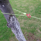10pcs Camp Quick Knot Tent Wind Rope Buckle 3 Hole Antislip Camping Hiking