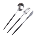 Luxury Bone China Tableware Set Ceramic Restaurant Plate Western Food Plate Set Knife Fork Spoon and Plate Mat SZ-TW21010103