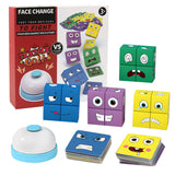 Wooden Expression Puzzle Magic Cube Educational Toy