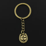 30mm Metal Plated Horseshoe Lucky Clover Keychain
