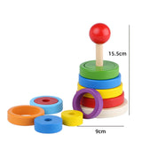 Montessori Graphic Wooden Animal Shape Puzzles for Kids Education