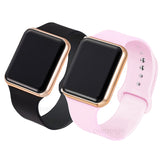 2PCS LED Digital Lovers Watches