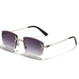 HBK 2021-2022 New Fashion Luxury Frameless Sun Glasses Rimless Sunglasses