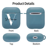 Customize for Airpods 2 Case Cute Name Initials Letter for Air Pod Silicone Luxury Cover Funda Airpods Case Earphone Accessories