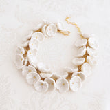 Porcelain Plum Blossom Cluster Necklace
