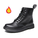 Soft Split Leather Women White Ankle Boots Motorcycle Boots Female Autumn Winter Shoes Woman Punk Motorcycle Boots 2020 Spring