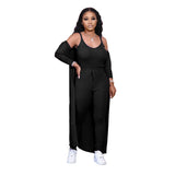 Custom LOGO Drop Ship 2020  Solid Women Fall Clothing 2020 Long Sleeve  Long Pants Women Three Piece Pant Set A5198