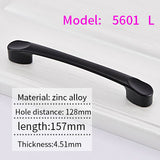 AOLISHENG Black Kitchen Cabinet Closet Drawer Main Pull Door Furniture Hardware Handles