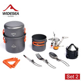 Widesea Portable Outdoor Cookware Set for Camping