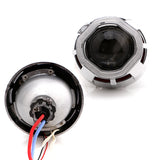 2.5 Inch H1 H4 H7 Car Led Headlight Kit With Ccfl Double Angel Eyes HID Bulbs Xenon BI Led Projector Lens Free Shipping