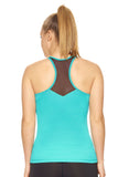 AQ249 Women's Mesh Panel Racerback