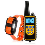 Electric Dog Training Collars Waterproof Dog Barking Control Device Anti Bark 800m Dog Shock Training Collar Rechargeable Remote