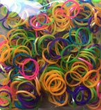 600 Elastic Different Colors Rubber Loom Bands Bracelet