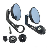 Round 7/8" Handlebar Aluminum Alloy Motocycle Rearview Mirrors Moto End Motor Side Mirrors Motorcycle Cafe Racer Accessories