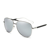 SHINELOT PE108 High Quality Metal Unisex Polarized Sunglasses Mirror Lens Pilot Sun Glasses