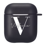 Customize for Airpods 2 Case Cute Name Initials Letter for Air Pod Silicone Luxury Cover Funda Airpods Case Earphone Accessories